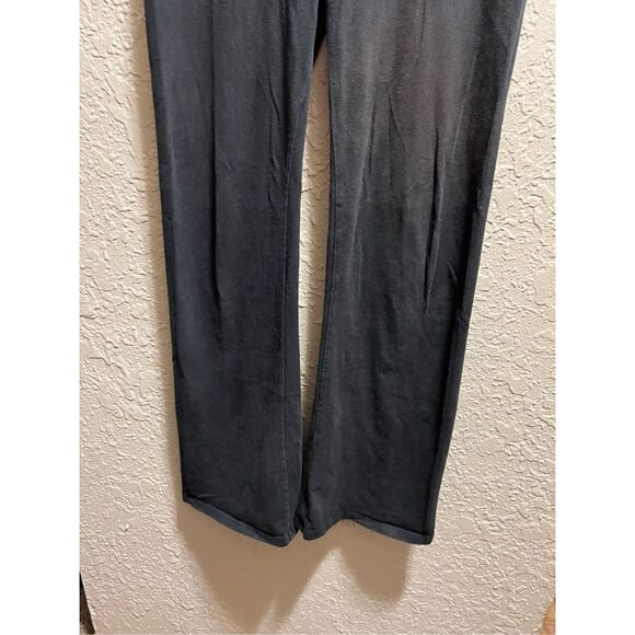 Victorias Secret Black With Grey Band Bootcut Leggings Woman’s Size Medium-Disco - Picture 2 of 14